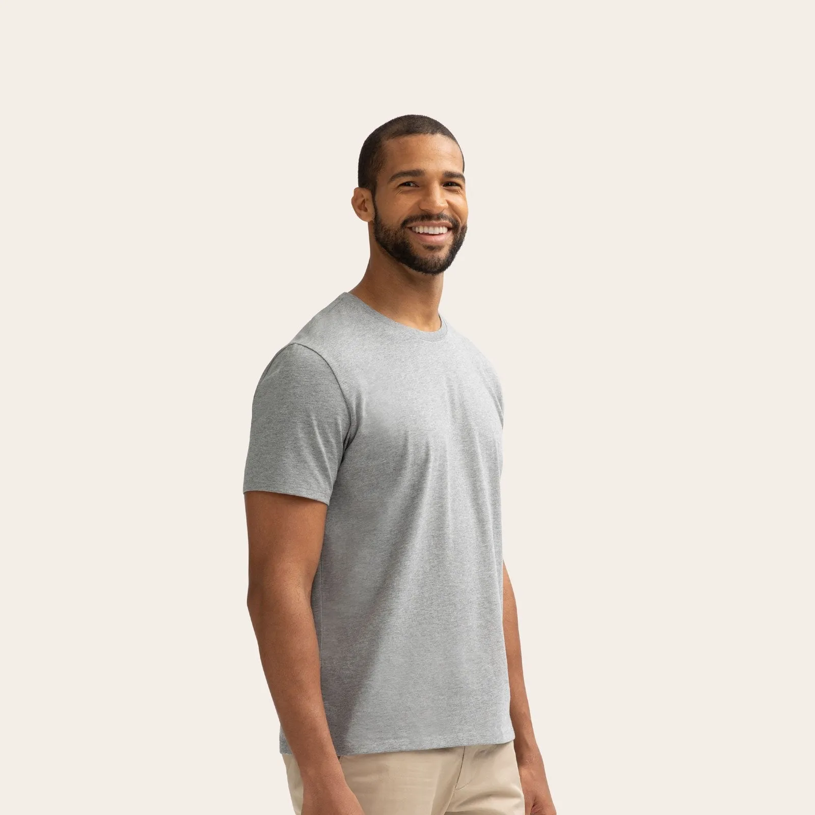 Men's Pima Cotton Crew Neck T-Shirt 6-Pack