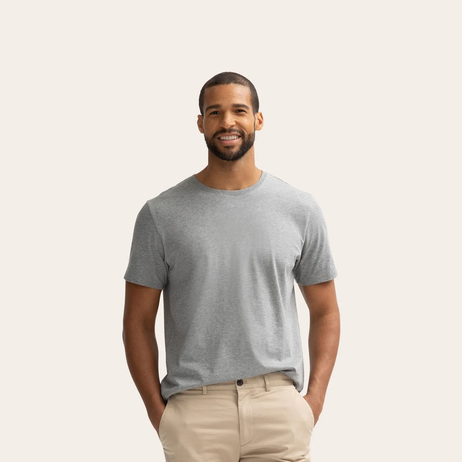 Men's Pima Cotton Crew Neck T-Shirt 6-Pack