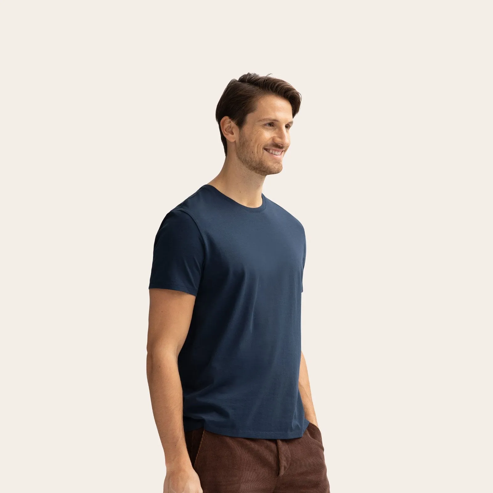 Men's Pima Cotton Crew Neck T-Shirt 6-Pack