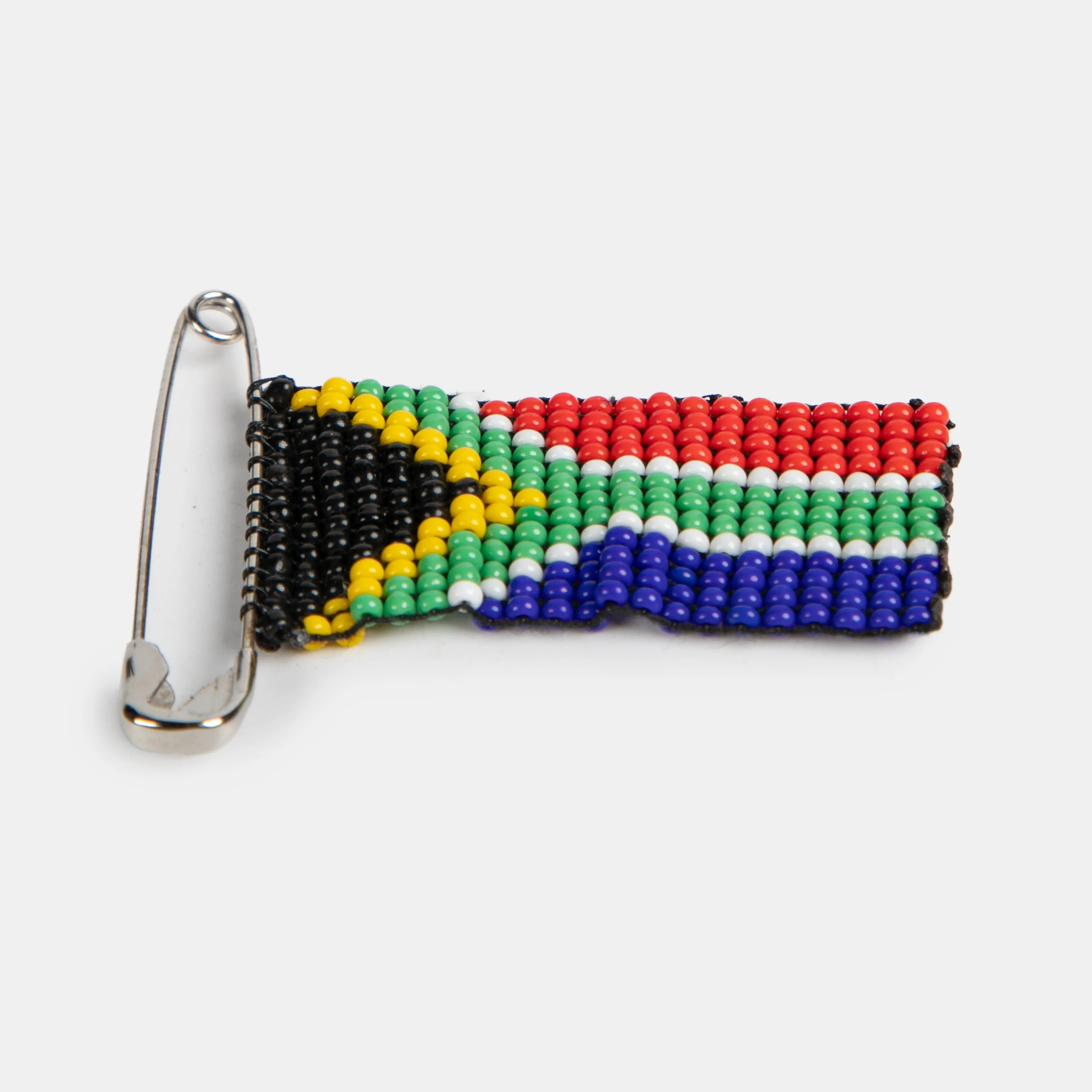 SA Flag Beaded Pin