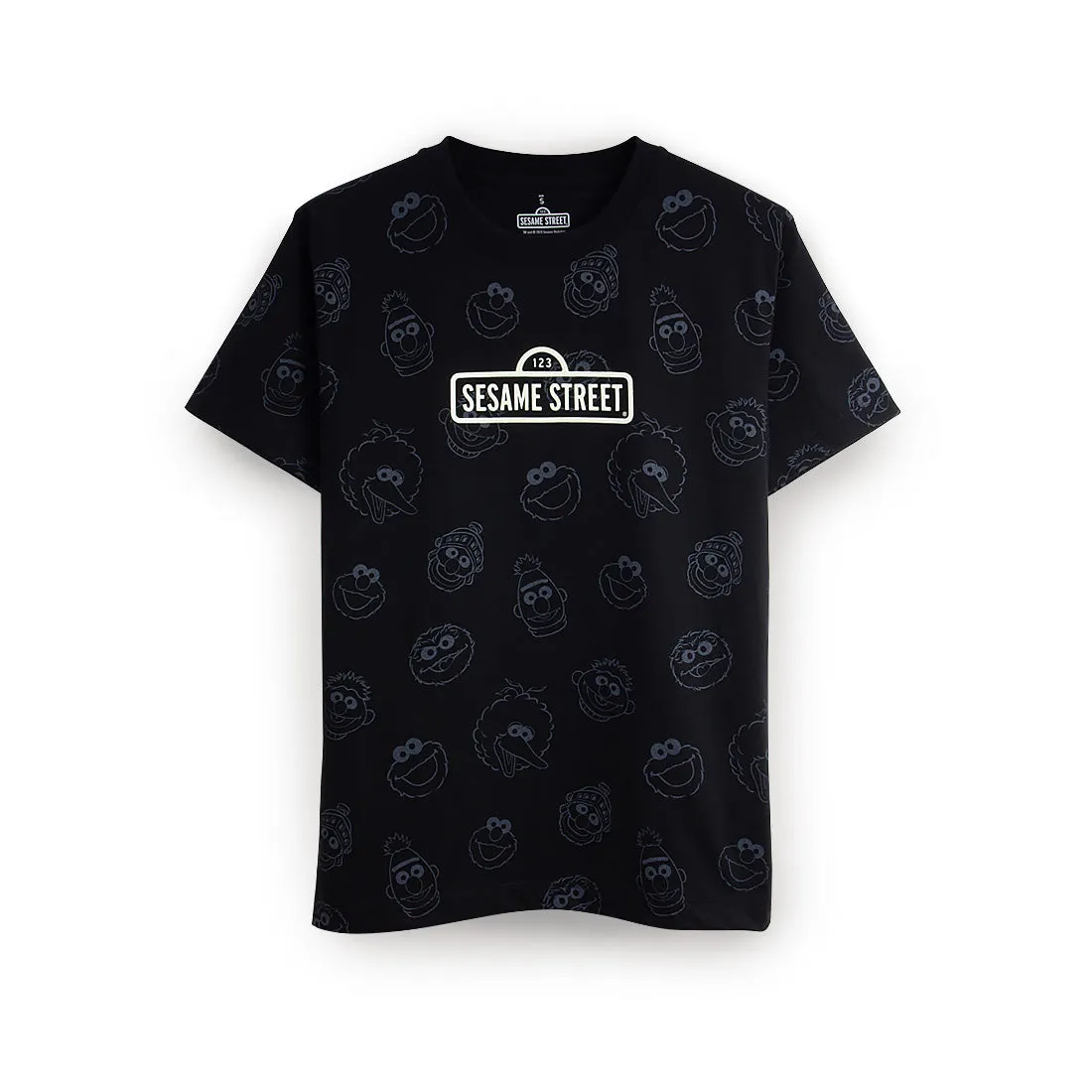 Sesame Street - Allover Pattern T-Shirt