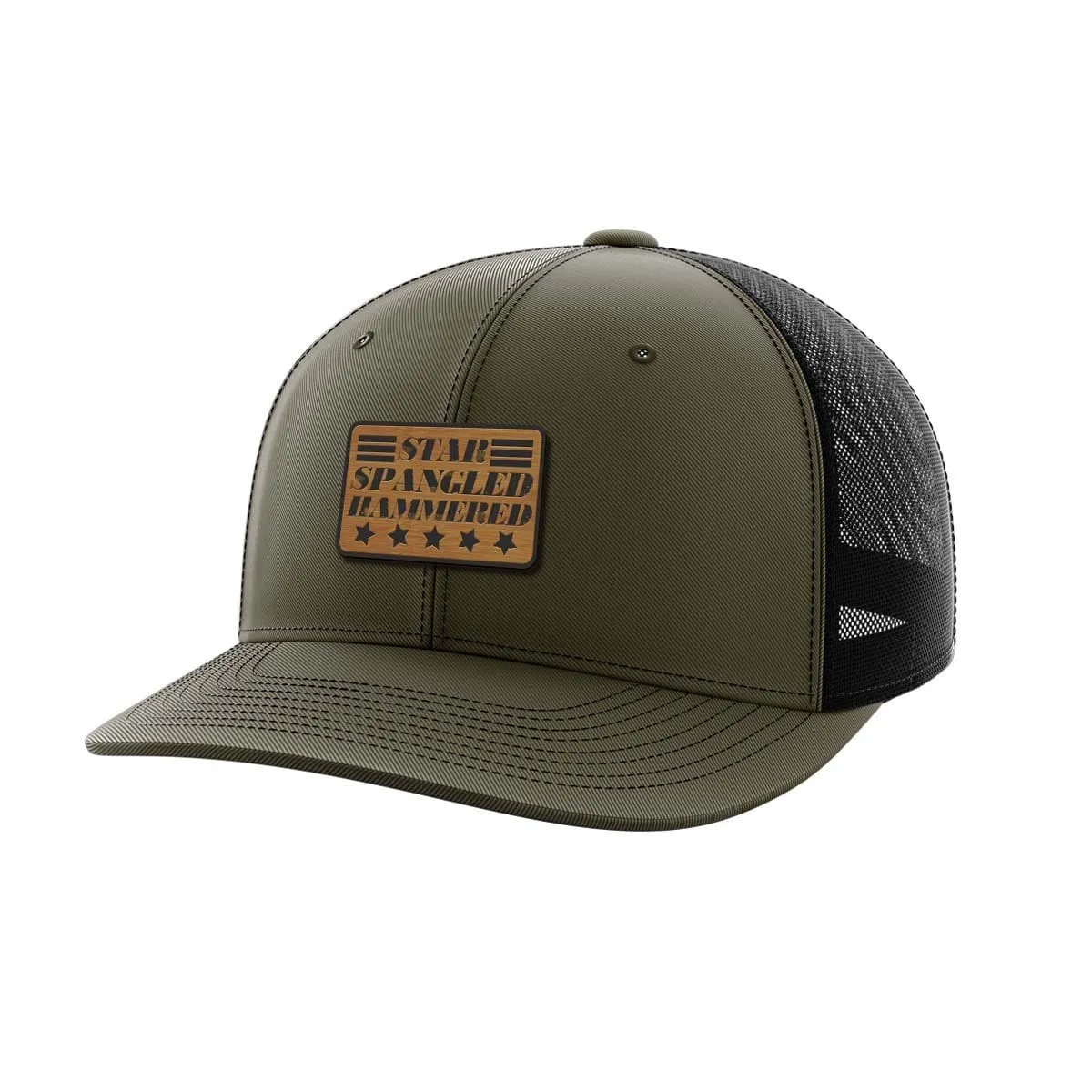 Star Spangled Hammered Bamboo Patch Hat