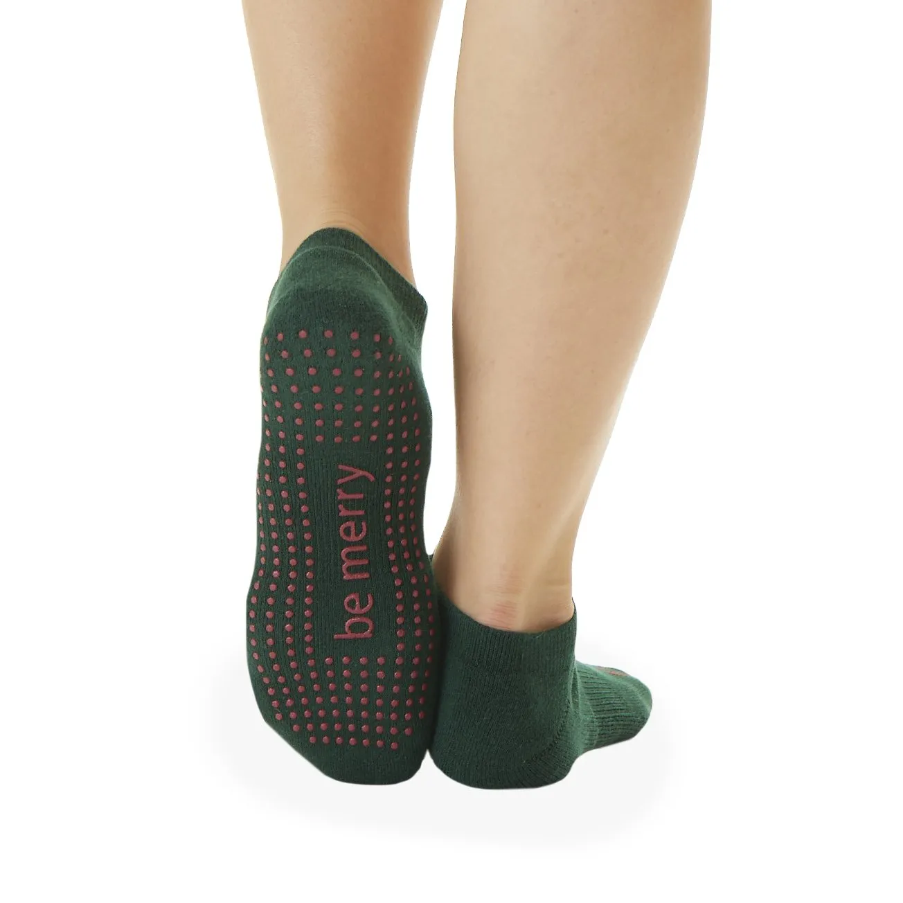 Sticky Be Socks BE MERRY Grip Socks - Green