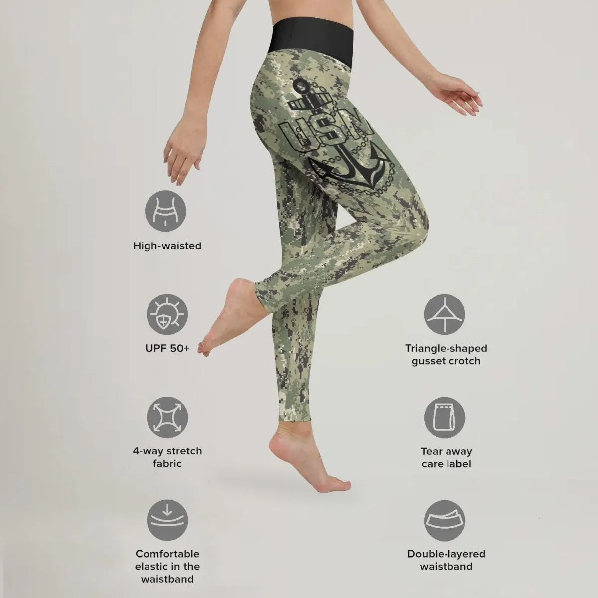 USN Navy Veteran Leggings